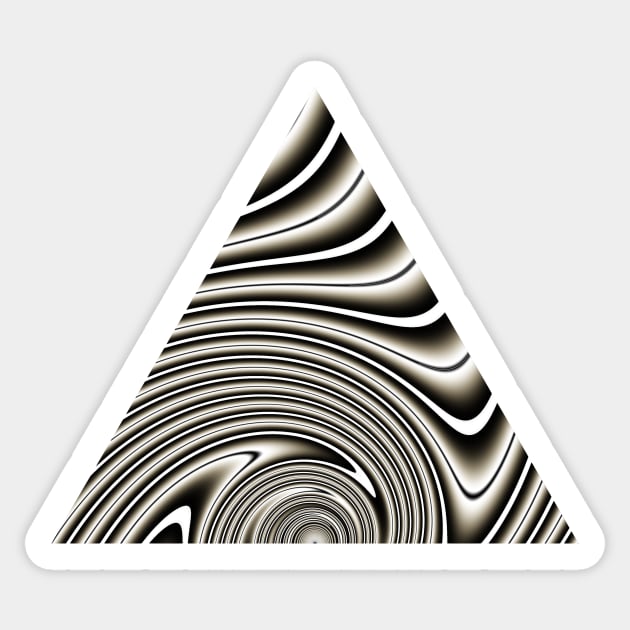 Sierpinski triangle 20150111-007 Sticker by rupertrussell